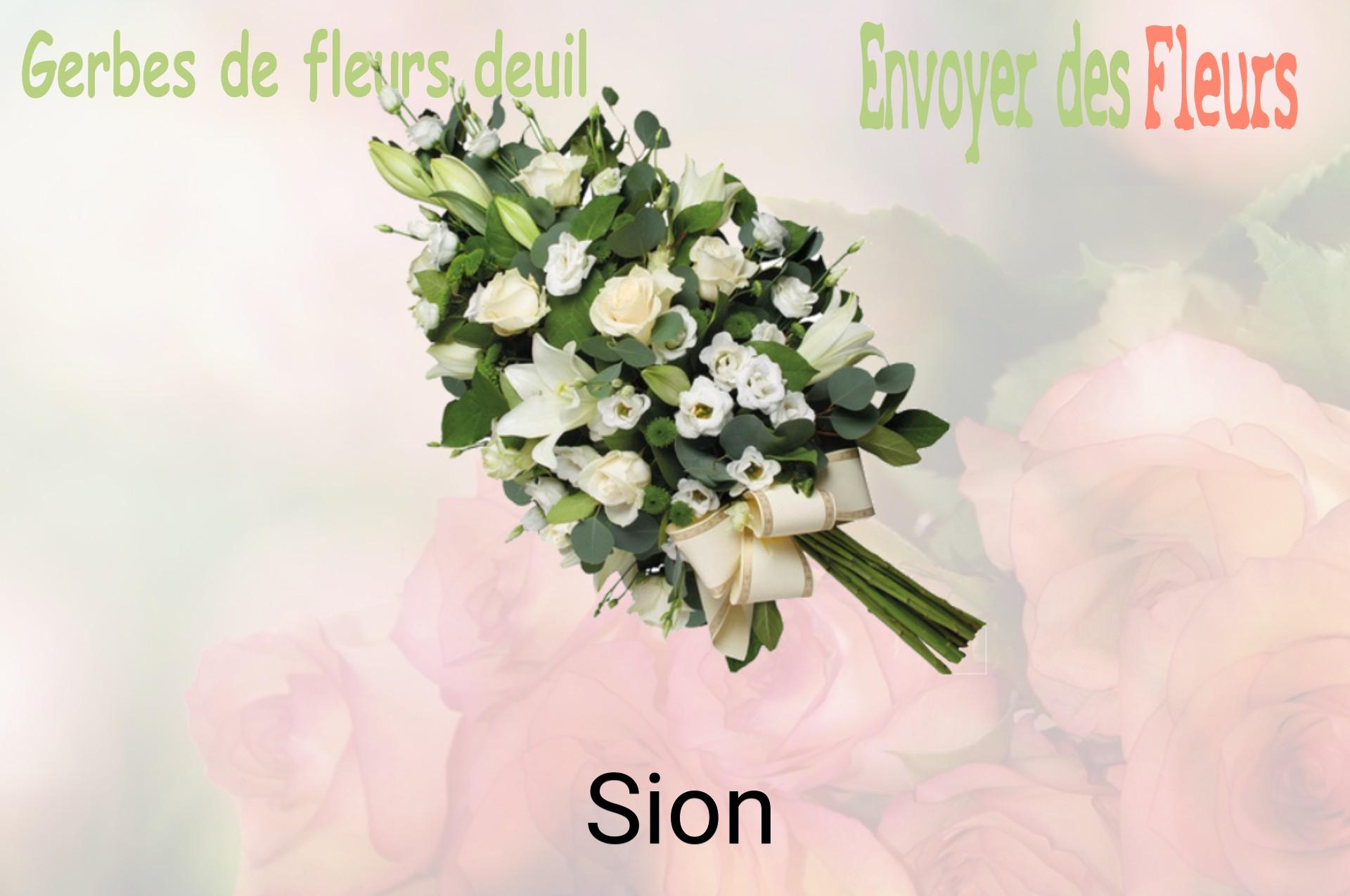 Gerbe de fleurs de deuil livrée à Sion